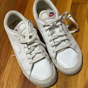 Nike White and Red Casual Sneakers